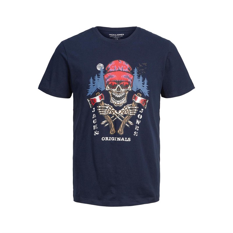 JACK AND JONES T-Shirts Homme Bleu Marine