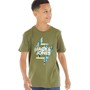 JACK AND JONES T-Shirts Wiseman Garçon Kaki
