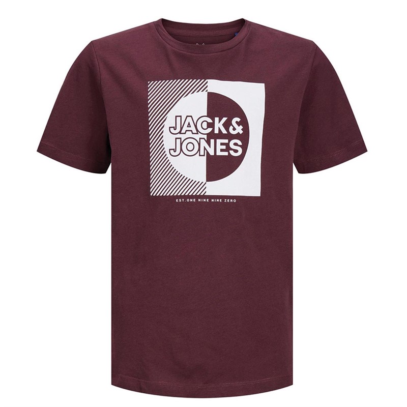JACK AND JONES TShirts Wiseman Garçon Rouge Intense