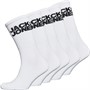 JACK AND JONES Chaussettes Five Pack Logo Basic Tennis Garçon Blanc