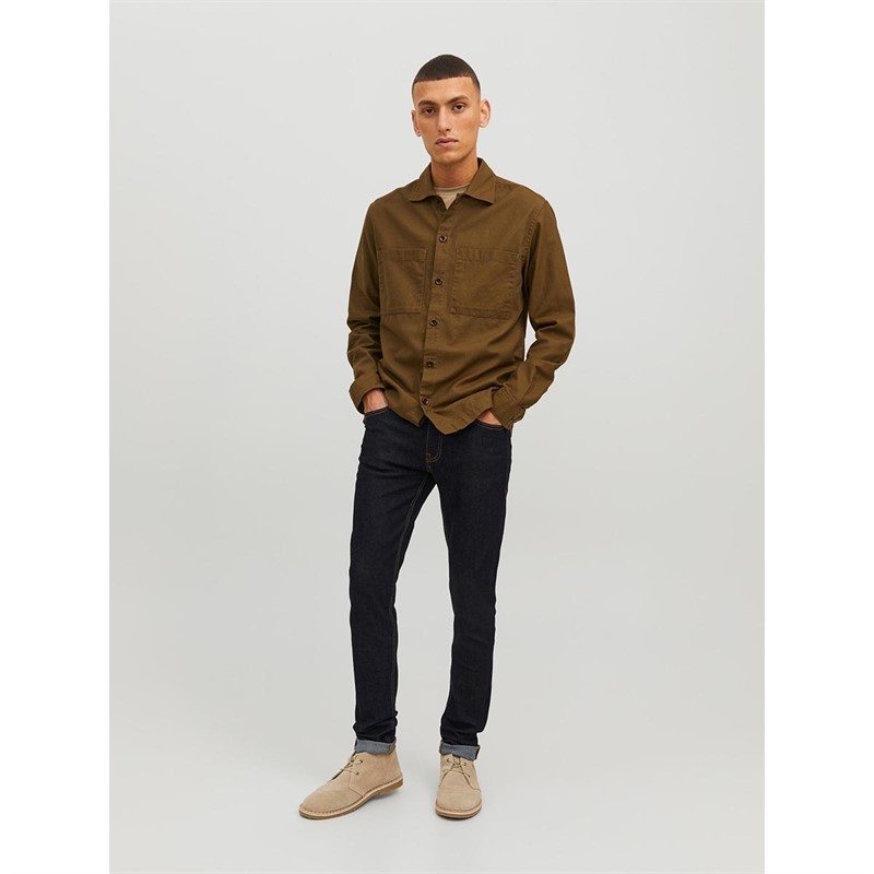 JACK AND JONES Heren Glenn 821 Slim fit jeans Donkerblauw