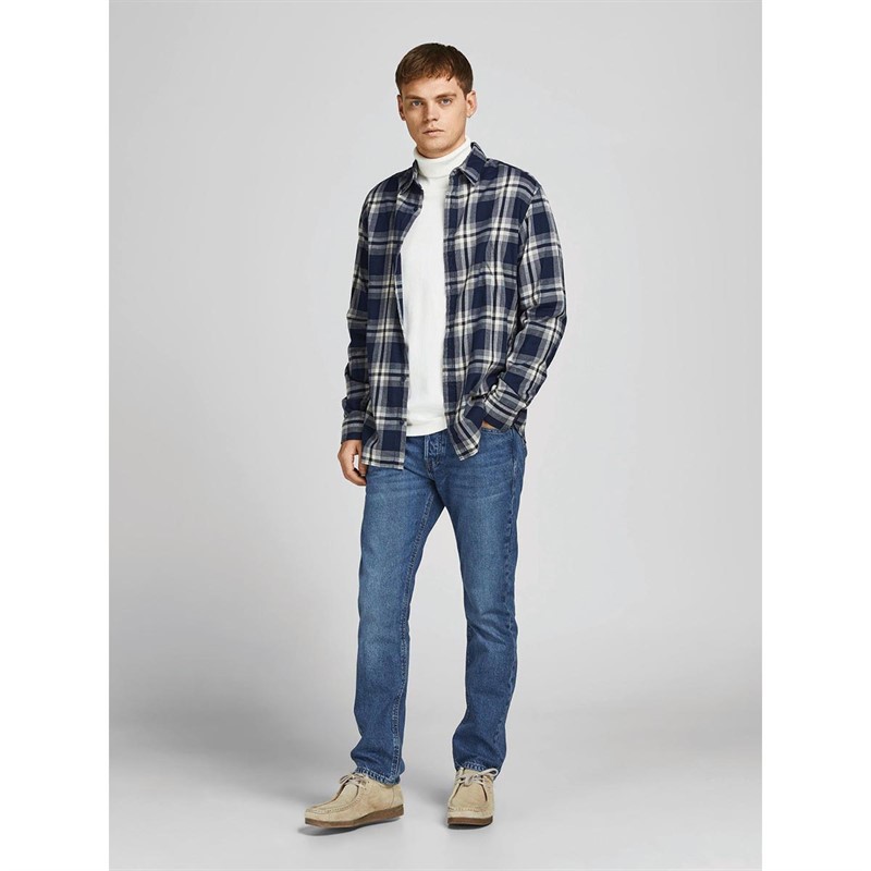 JACK AND JONES Jean Fusélé Mike 123 Homme Bleu Moyen