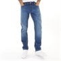 JACK AND JONES Męskie Mike 814 Jeansy Zwężane Niebieski