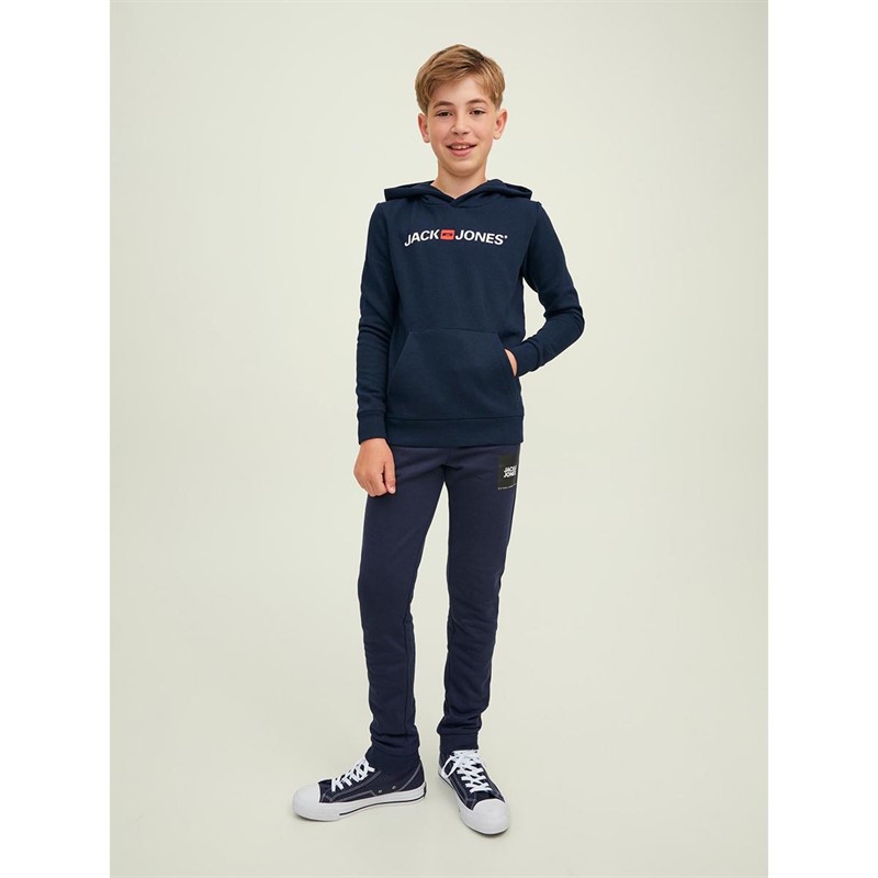 JACK AND JONES Jongens Old Logo Hoodies Marineblauw