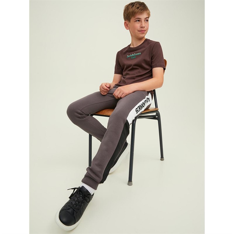 JACK AND JONES Drenge Will Logo Block Joggingbukser Lys Brun