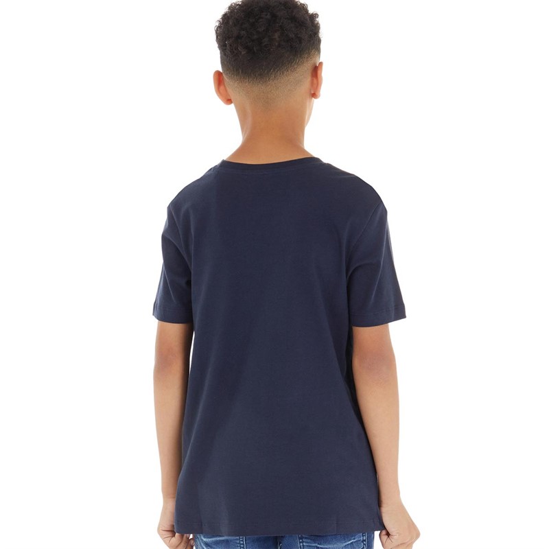 JACK AND JONES T-Shirts Darius Garçon Bleu Marine