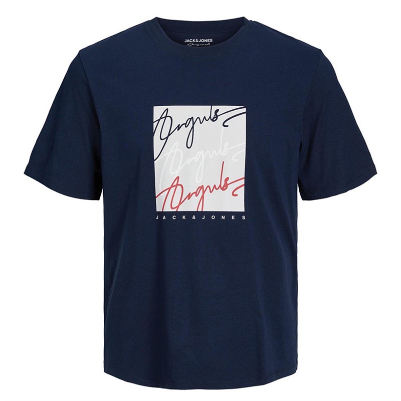 JACK AND JONES T-Shirts Joshua Garçon Bleu Marine