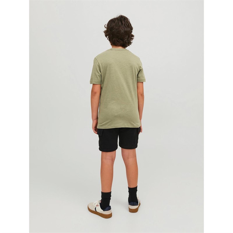 JACK AND JONES Drenge T-shirts Lys Khaki