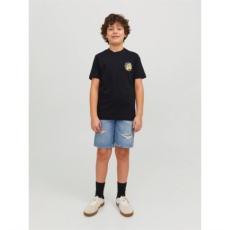 JACK AND JONES Drenge Flores T-shirts Sort