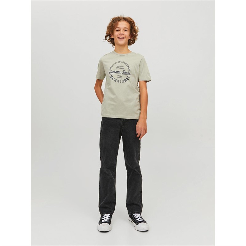JACK AND JONES Jongens T-shirts Crème