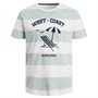 JACK AND JONES T-Shirts Summer Stripe Garçon Vert Chiné