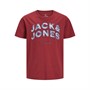 JACK AND JONES T-Shirts Garçon Bordeaux