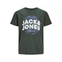 JACK AND JONES T-Shirts Garçon Vert Foncé