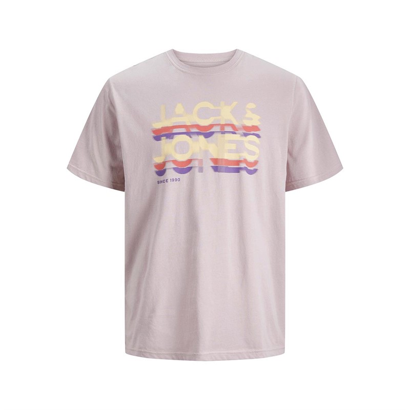 JACK AND JONES Herre Beachy T-shirts Bleg Lyserød