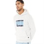 JACK AND JONES Mens Josh Hoodie White Melange