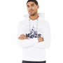 JACK AND JONES Mens Hunt Hoodie White