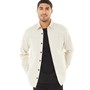 JACK AND JONES Mens Gordon Twill Long Sleeve Shirt Moonbeam