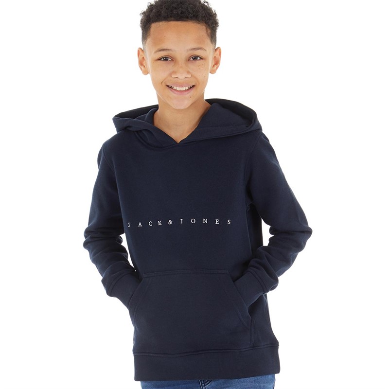 Buy JACK AND JONES Boys Copenhagen Hoodie Navy Blazer