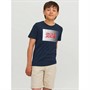 JACK AND JONES T-Shirts Corp Logo Garçon Bleu Marine