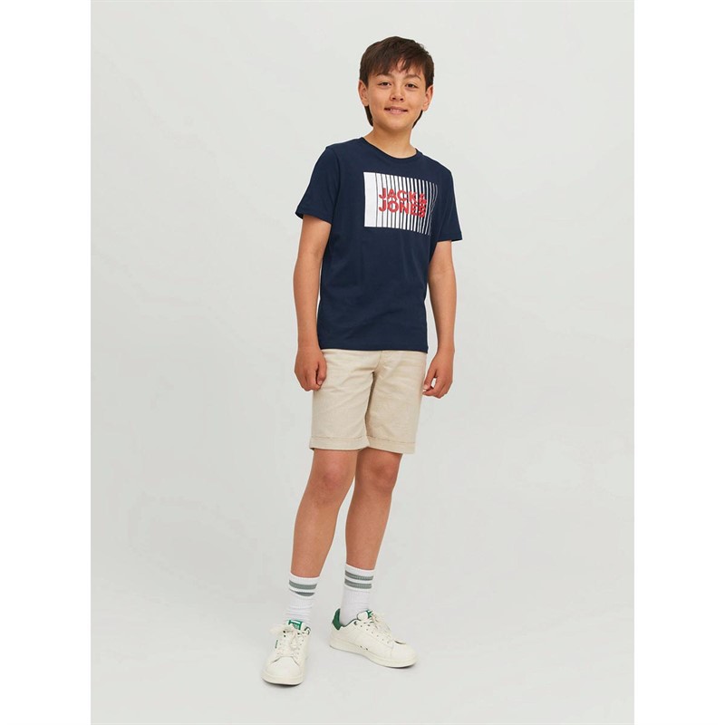 JACK AND JONES T-Shirts Corp Logo Garçon Bleu Marine