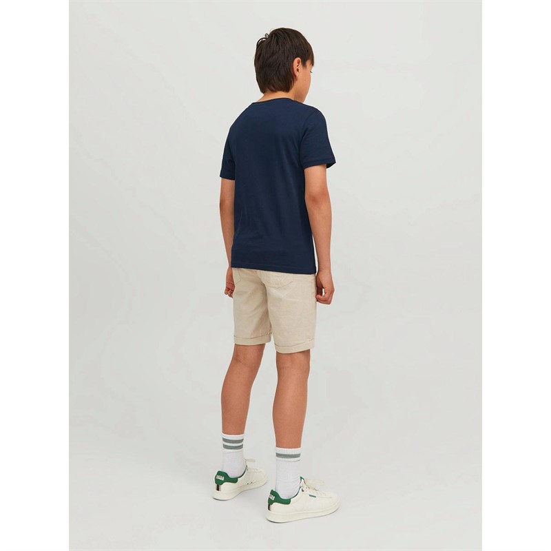JACK AND JONES T-Shirts Corp Logo Garçon Bleu Marine