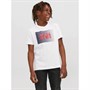 JACK AND JONES T-Shirts Corp Logo Garçon Blanc