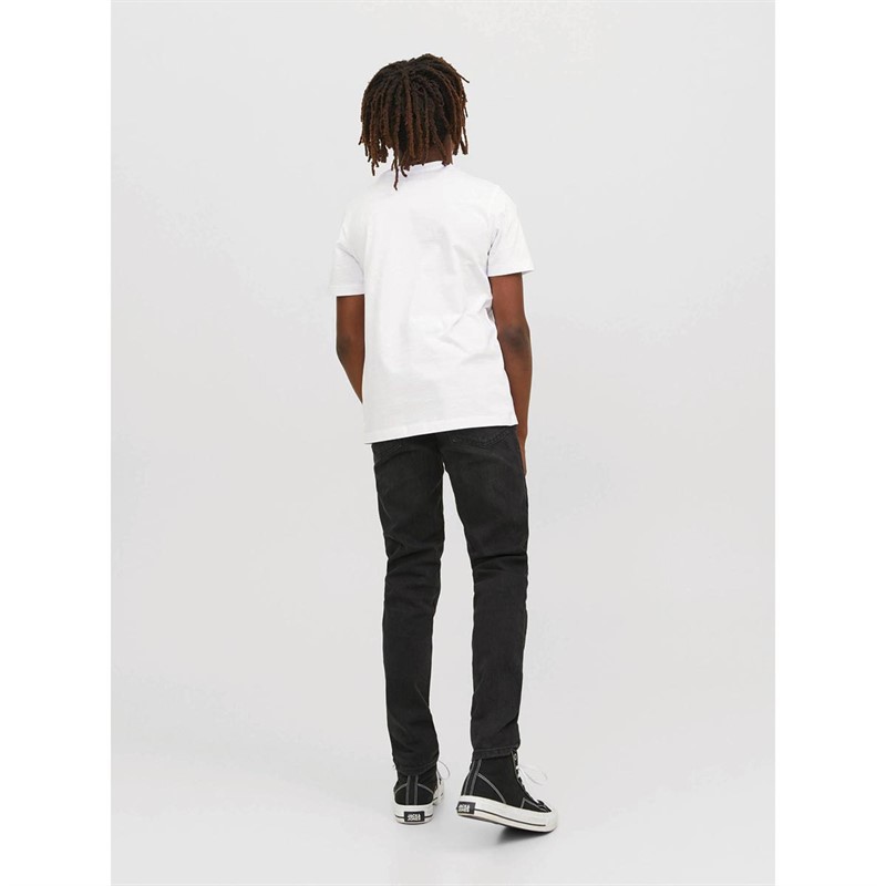 JACK AND JONES T-Shirts Corp Logo Garçon Blanc