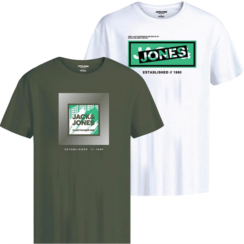 JACK AND JONES T-Shirts Galaxy Garçon Vert Olive