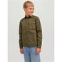 JACK AND JONES Chłopięce Dust Koszule z Długim Rękawem Khaki