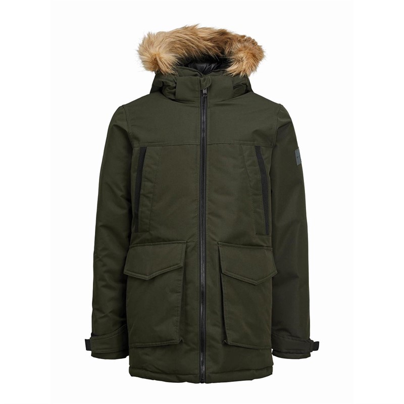 JACK AND JONES Parkas Craft Garçon Vert Foncé