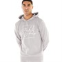 JACK AND JONES Mens Albie Hoodie Alloy