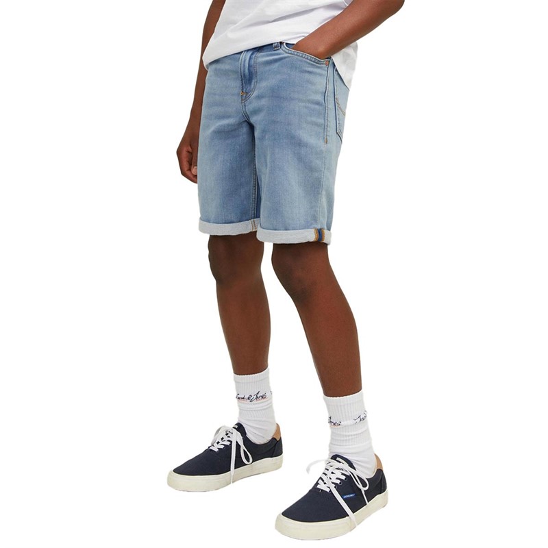 JACK AND JONES Jongens Rick Denim shorts Lichtblauw