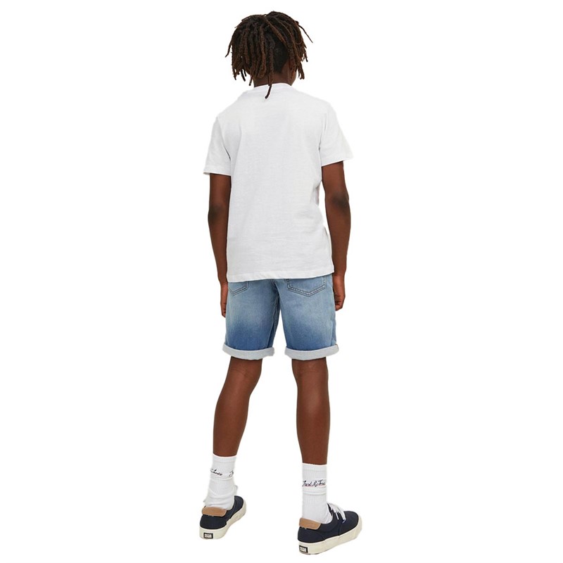 JACK AND JONES Jongens Rick Denim shorts Lichtblauw