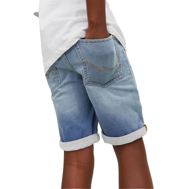 JACK AND JONES Jongens Rick Denim shorts Lichtblauw