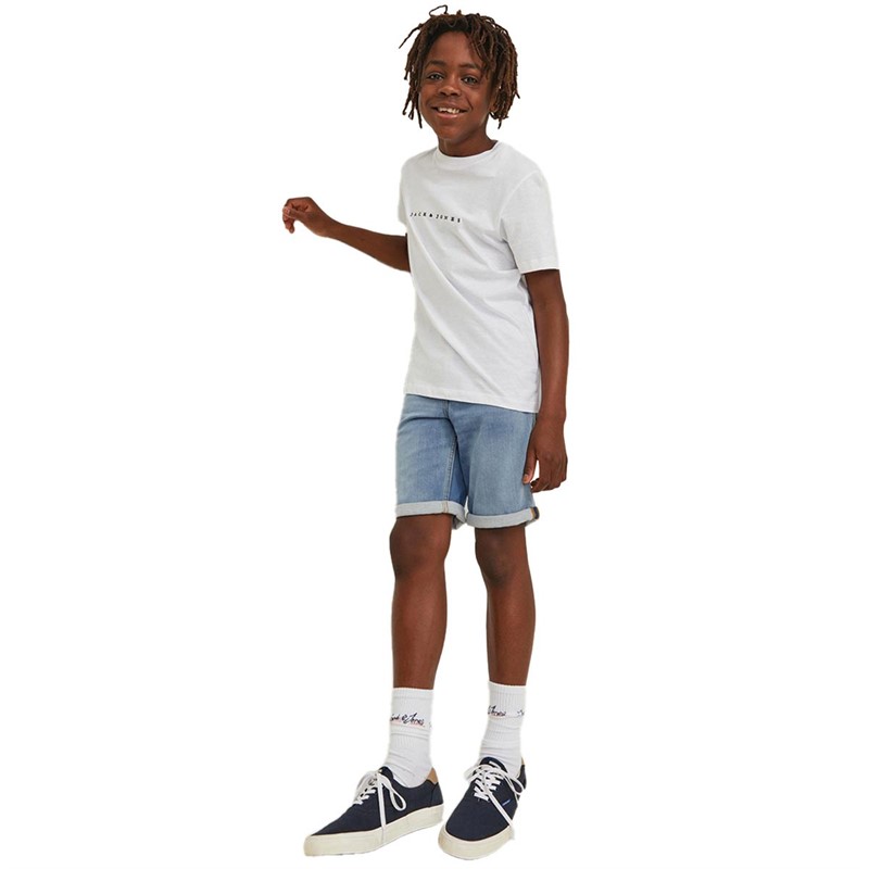 JACK AND JONES Jongens Rick Denim shorts Lichtblauw