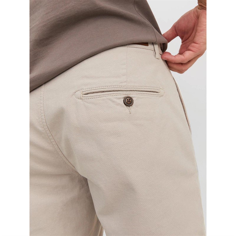 JACK AND JONES Herre Fury Chino shorts Ecru
