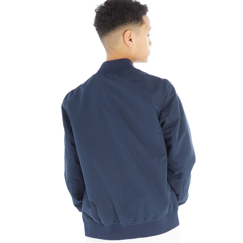 Buy JACK AND JONES Boys Mash Bomber Jacket Navy Blazer