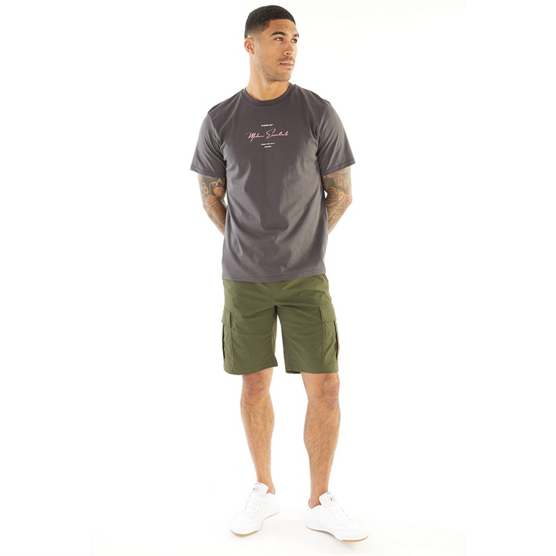 JACK & JONES Gordan Warner Tech Cargo Shorts dla niego kolor Forest Night