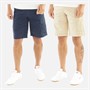 JACK & JONES Mens Zeus Two Pack Cargo Short Navy Blazer/Crockery