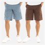JACK & JONES Herre Zeus Cargo Shorts To-pak Brun Sæl/Blå Mirage