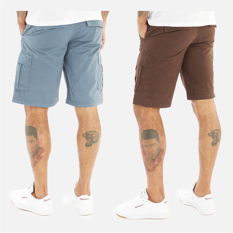 JACK & JONES Herre Zeus Cargo Shorts To-pak Brun Sæl/Blå Mirage