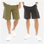 JACK & JONES Herre Zeus Cargo Shorts To-pak Sort/Oliven Grøn