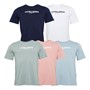 JACK & JONES T-shirts Homme 5 pièces Bleu Marine / Bleu Ashley / Blanc / Rosette / Vert Milieugreen