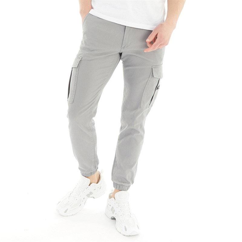 JACK AND JONES Heren Will Fergie Cargo Broek Ultimate Grijs