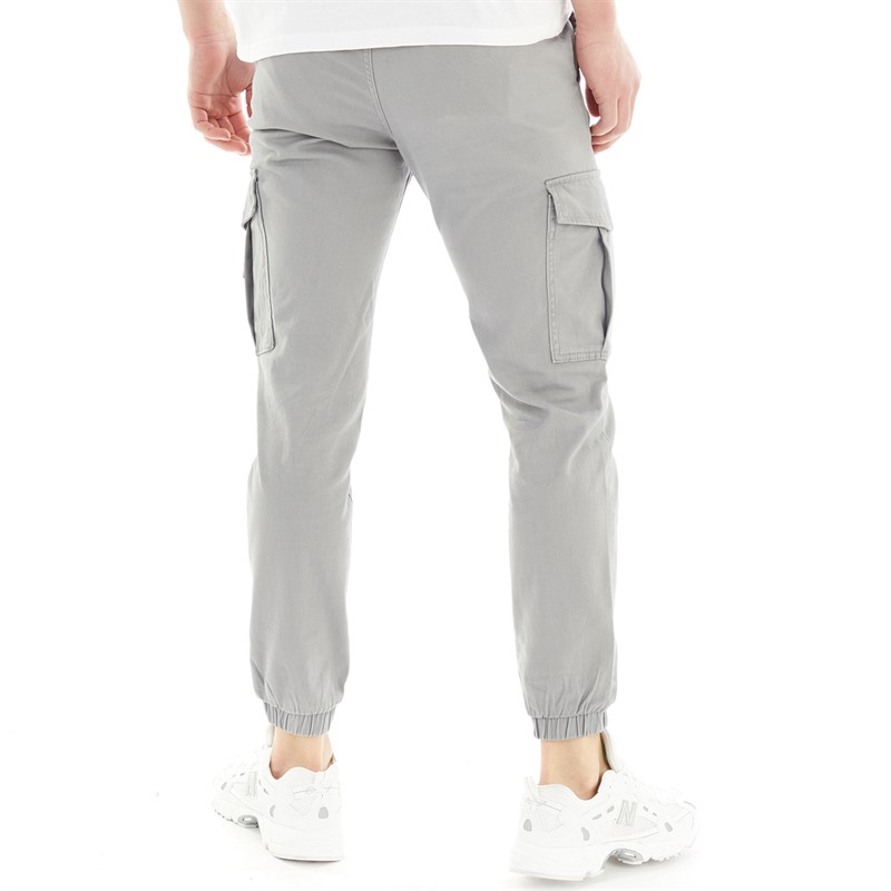 JACK AND JONES Heren Will Fergie Cargo Broek Ultimate Grijs