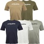 JACK AND JONES T-shirts Homme 5 pièces Alliage/Blanc/Bleu marine/Olive poussière/Crockery