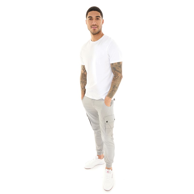 JACK & JONES Pantalon cargo Paul Warner AKM 111 Gris ultimate homme