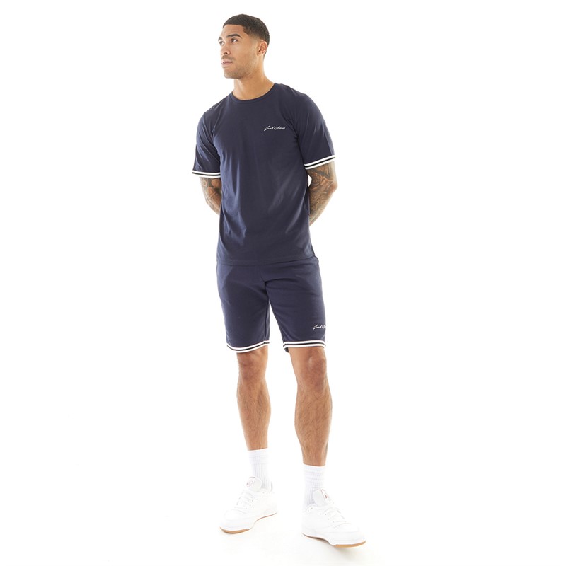 JACK AND JONES Veste de Blazer Homme Jaxon en Bleu Marine à Deux Pièces