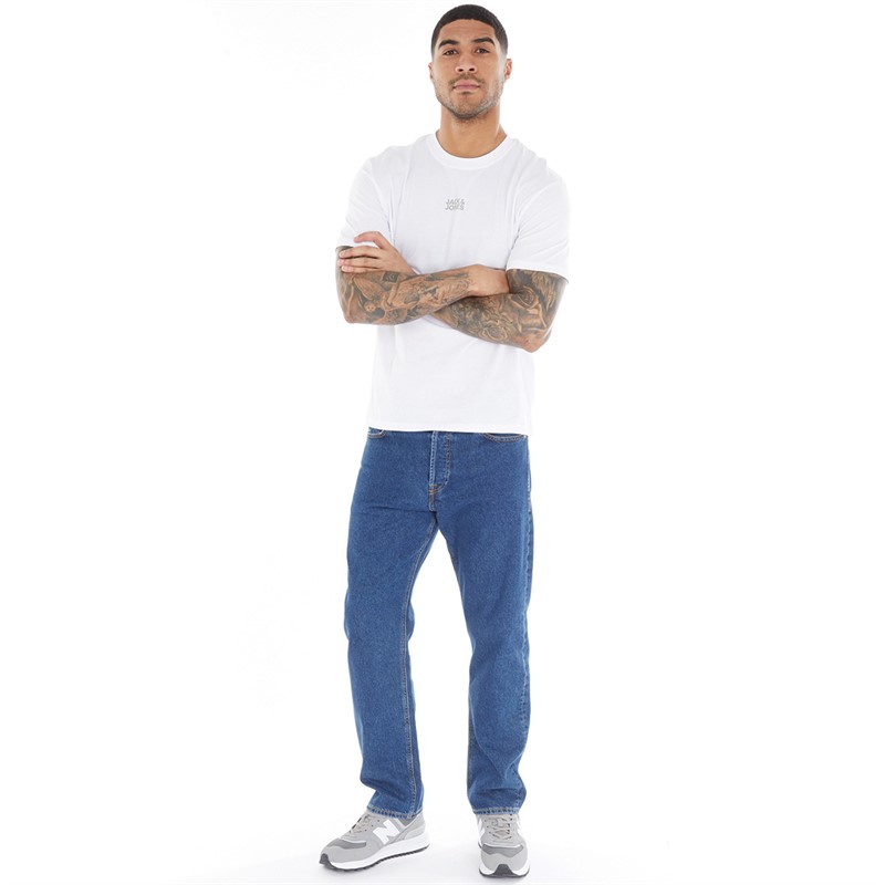 JACK & JONES Hvid T-shirt til Herre Klassisk