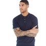 JACK AND JONES Mens Gor Knit Polo Navy Blazer